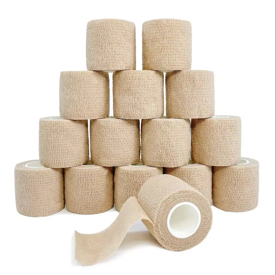 Get Your Game On with Our 4.8M Self-Adhesive Cohesive Bandage - Perfect for Fixing Fingers, Wrists, & Legs! 🏃♂️💪
