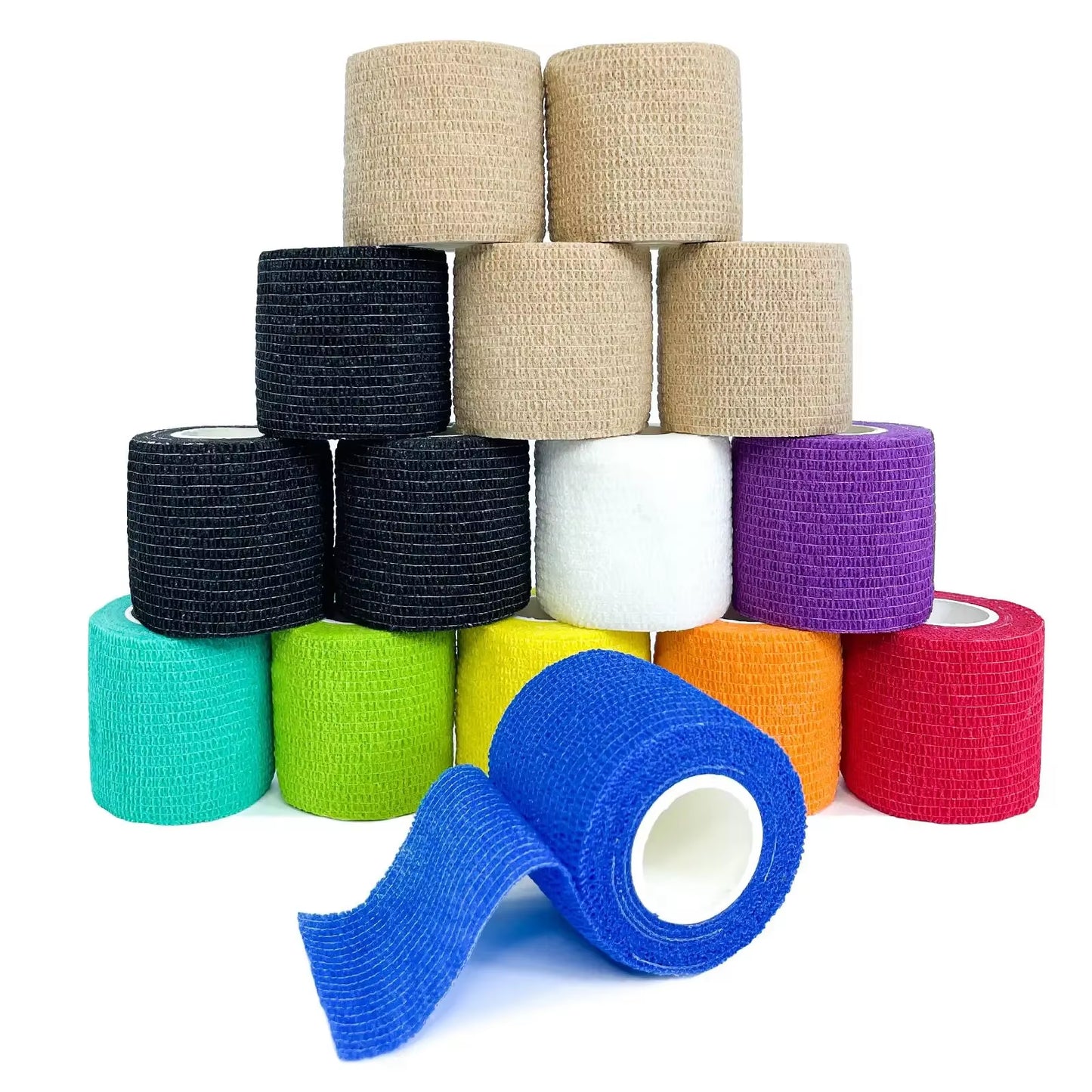 Get Your Game On with Our 4.8M Self-Adhesive Cohesive Bandage - Perfect for Fixing Fingers, Wrists, & Legs! 🏃♂️💪