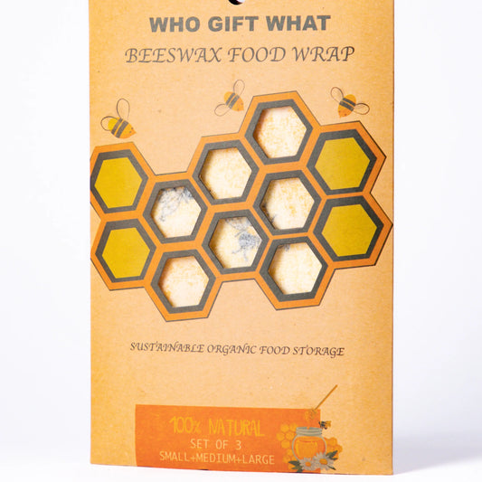 Reusable Beeswax Food Wraps （Set of 3 Sizes)